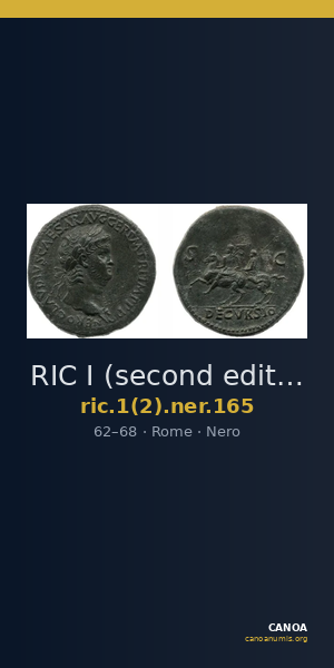 RIC I (second edition) Nero 165 — CANOA