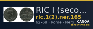 RIC I (second edition) Nero 165 — CANOA