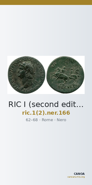 RIC I (second edition) Nero 166 — CANOA