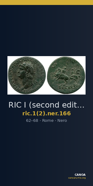 RIC I (second edition) Nero 166 — CANOA