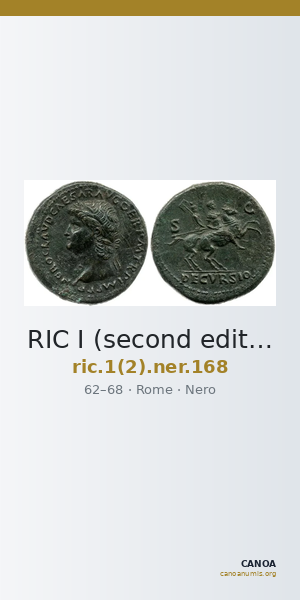 RIC I (second edition) Nero 168 — CANOA