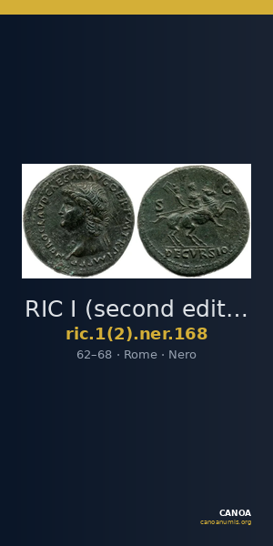RIC I (second edition) Nero 168 — CANOA