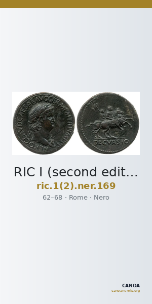 RIC I (second edition) Nero 169 — CANOA