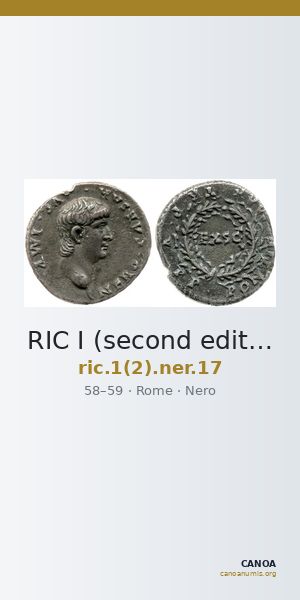 RIC I (second edition) Nero 17 — CANOA