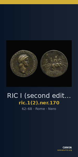 RIC I (second edition) Nero 170 — CANOA