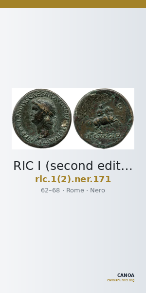 RIC I (second edition) Nero 171 — CANOA