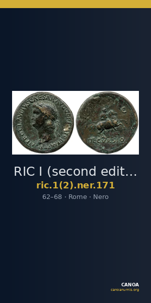 RIC I (second edition) Nero 171 — CANOA