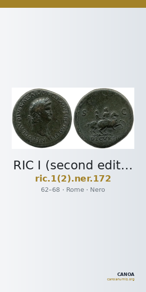 RIC I (second edition) Nero 172 — CANOA