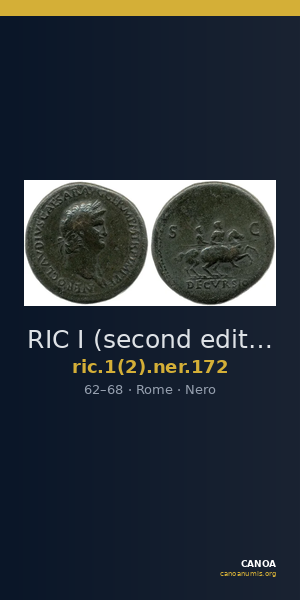 RIC I (second edition) Nero 172 — CANOA