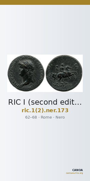 RIC I (second edition) Nero 173 — CANOA