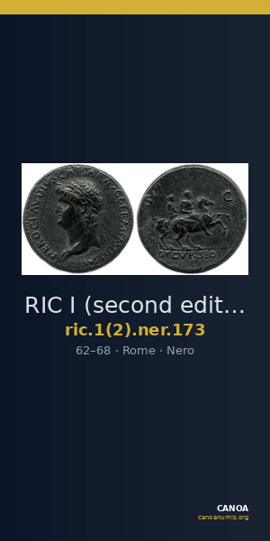 RIC I (second edition) Nero 173 — CANOA