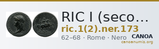 RIC I (second edition) Nero 173 — CANOA