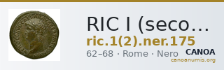 RIC I (second edition) Nero 175 — CANOA