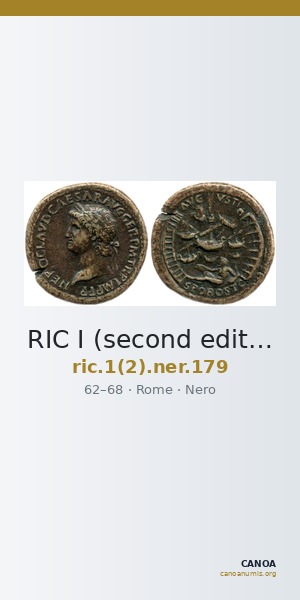 RIC I (second edition) Nero 179 — CANOA