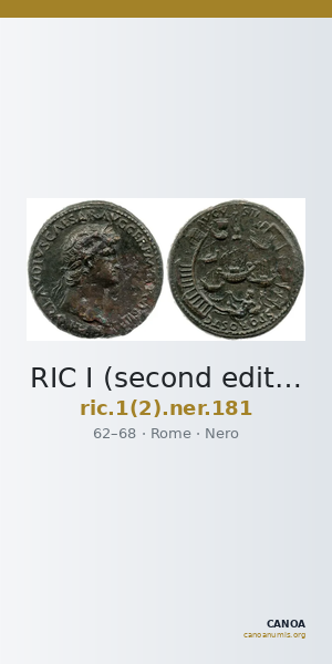 RIC I (second edition) Nero 181 — CANOA
