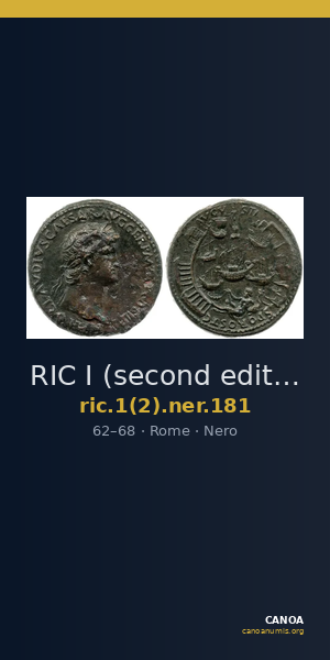 RIC I (second edition) Nero 181 — CANOA