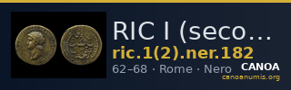 RIC I (second edition) Nero 182 — CANOA