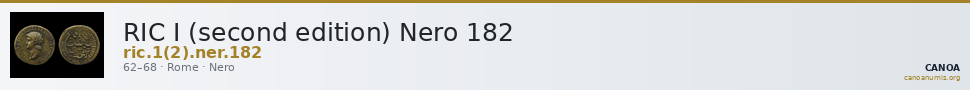RIC I (second edition) Nero 182 — CANOA