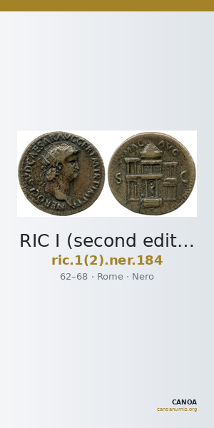 RIC I (second edition) Nero 184 — CANOA