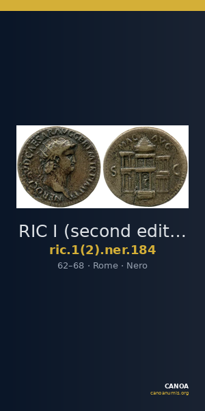 RIC I (second edition) Nero 184 — CANOA