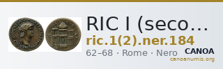 RIC I (second edition) Nero 184 — CANOA