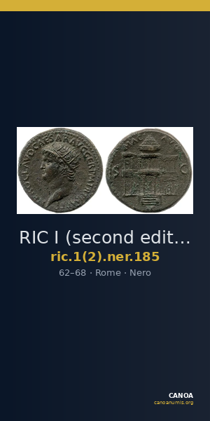 RIC I (second edition) Nero 185 — CANOA
