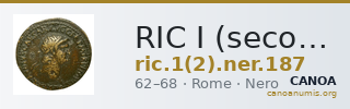 RIC I (second edition) Nero 187 — CANOA