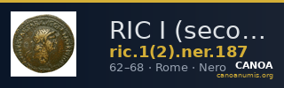 RIC I (second edition) Nero 187 — CANOA