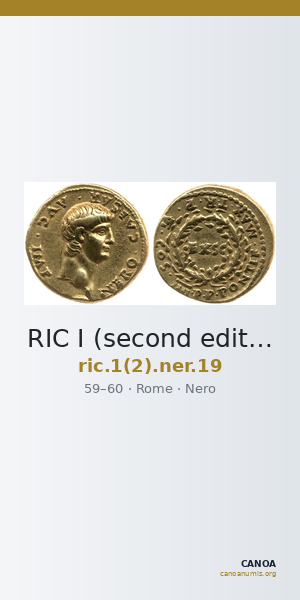 RIC I (second edition) Nero 19 — CANOA