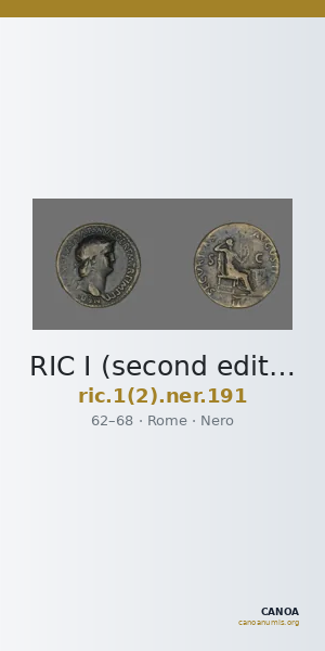 RIC I (second edition) Nero 191 — CANOA