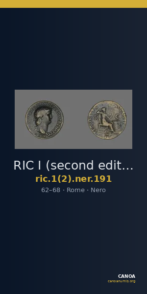 RIC I (second edition) Nero 191 — CANOA