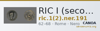 RIC I (second edition) Nero 191 — CANOA