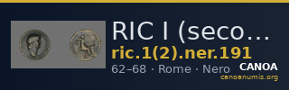 RIC I (second edition) Nero 191 — CANOA