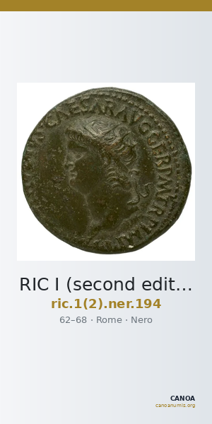 RIC I (second edition) Nero 194 — CANOA
