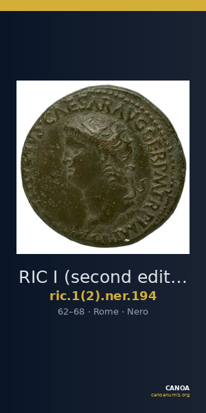 RIC I (second edition) Nero 194 — CANOA