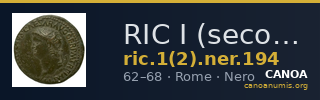 RIC I (second edition) Nero 194 — CANOA