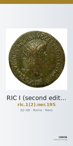 RIC I (second edition) Nero 195 — CANOA