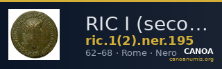 RIC I (second edition) Nero 195 — CANOA