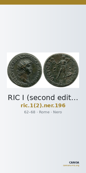 RIC I (second edition) Nero 196 — CANOA