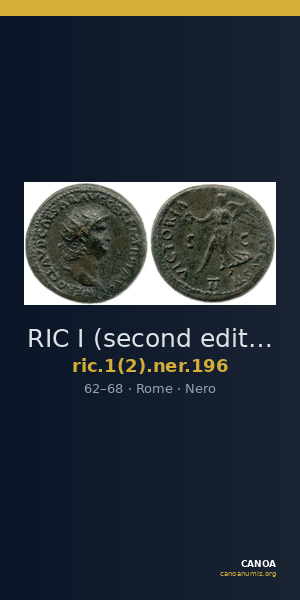 RIC I (second edition) Nero 196 — CANOA