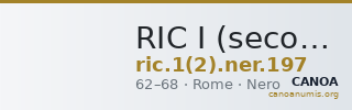 RIC I (second edition) Nero 197 — CANOA