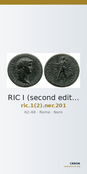 RIC I (second edition) Nero 201 — CANOA