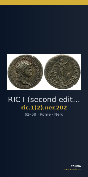 RIC I (second edition) Nero 202 — CANOA