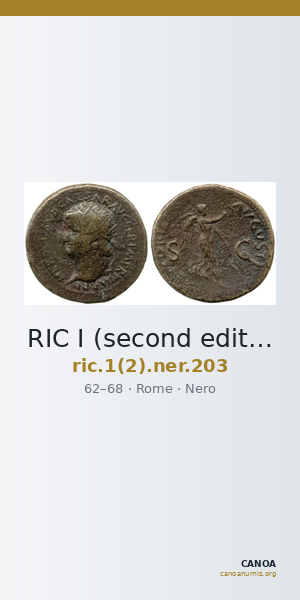 RIC I (second edition) Nero 203 — CANOA