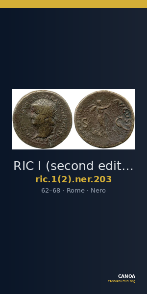 RIC I (second edition) Nero 203 — CANOA