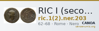 RIC I (second edition) Nero 203 — CANOA