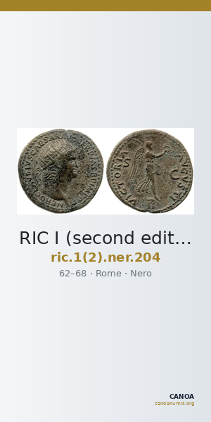 RIC I (second edition) Nero 204 — CANOA
