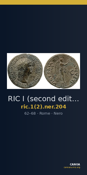 RIC I (second edition) Nero 204 — CANOA