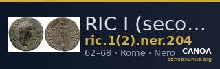 RIC I (second edition) Nero 204 — CANOA