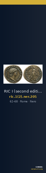 RIC I (second edition) Nero 205 — CANOA